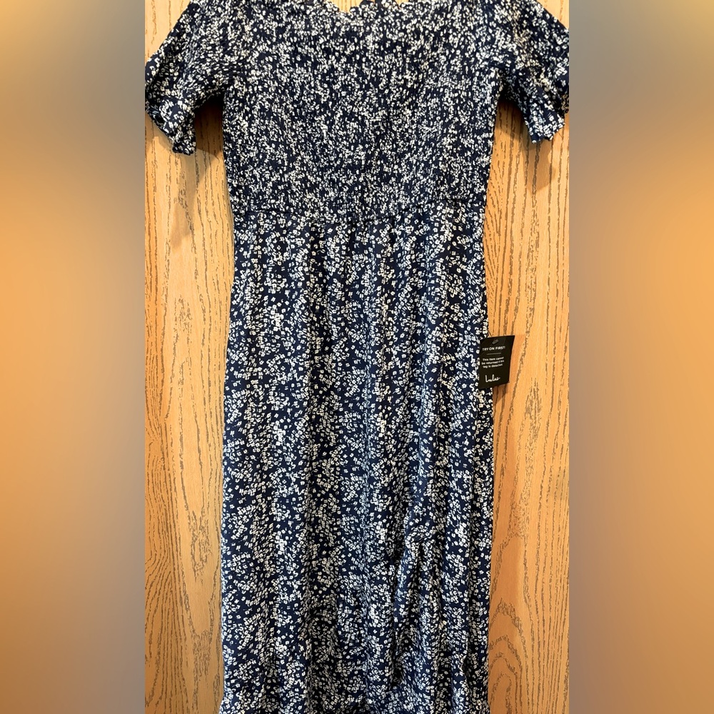 Off the shoulder hi-low floral dress